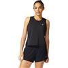 Asics Canotta Smsb Run Tank Donna Nero Grigio