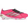 Adidas Scarpa da Calcio Uomo Adidas Predator Elite Fold-Over Tongue Terreni Compatti Rosa Nero