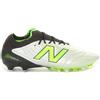New Balance Scarpa da Calcio Uomo New Balance Tekela Elite Low Laced Firm Ground V5 Bianco Nero Verde