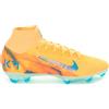 Nike Scarpa da Calcio Uomo Nike Mercurial Superfly 10 Pro Kylian Mbappé Terreni Compatti Arancione Azzurro