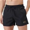 Emporio Armani 7 Costume Boxer Uomo Emporio Armani 7 Small Logo Nero Oro
