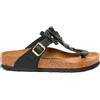 Birkenstock Ciabatta Donna Birkenstock Gizeh Flower Embellishment Nero