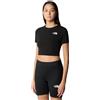The North Face T-Shirt Crop Donna Nero