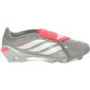 Adidas Scarpa da Calcio Uomo Adidas Predator League Fold-Over Tongue Terreni Compatti Grigio Bianco Rosso
