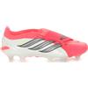Adidas Scarpa da Calcio Uomo Adidas Predator Pro Fold Over Tongue Terreni Morbidi Rosso Bianco