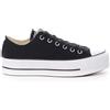 Converse All Star Lift Clean Platform Donna Black White