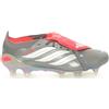 Adidas Scarpa da Calcio Uomo Adidas Predator Elite Fold-Over Tongue Terreni Morbidi Grigio Metallico Bianco