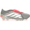 Adidas Scarpa da Calcio Uomo Adidas Predator Pro Fold-Over Tongue Terreni Compatti Grigio Bianco
