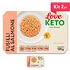 Love Keto Fusilli Proteici Al Salmone 150 Grammi Kit 2 Pezzi