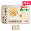 Love Keto Fusilli Proteici Cacio E Pepe 150 Grammi Kit 2 Pezzi