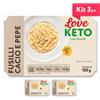 Love Keto Fusilli Proteici Cacio E Pepe 150 Grammi Kit 3 Pezzi
