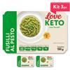 Love Keto Fusilli Proteici Al Pesto 150 Grammi Kit 3 Pezzi