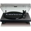 Lenco Giradischi Trazione a Cinghia 33/45 giri Uscite RCA + USB Nero L-30