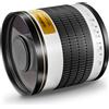 Walimex pro 500/6.3 obiettivo a specchio per reflex digitale compatibile con Canon EF, obiettivo per fotocamera con lunghezza focale di 500 mm, obiettivo a specchio per fotocamera a pieno formato e APS-C, attrezzatura fotografica di alta qualità