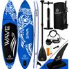 Kesser Set completo per tavola gonfiabile SUP KESSER®, tavola da surf premium per sport acquatici | Spessore di 6 pollici | Accessori completi | Portata massima 130 kg