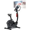 DS Produkte FitEngine Cyclette Bicicletta fitness Ergometro da interno Ruota volante 24 livelli di resistenza 28 programmi di allenamento Sella sportiva App fino a 120 kg fino a 195 cm