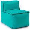 DS Produkte LUMALAND Divano pouf centrale - Combinabile con sistema modulare - 200 L - Turchese