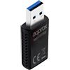 Approx APPUSB1800, Wireless, USB, WLAN, Wi-Fi 6 (802.11ax), 1800 Mbit/s, Nero