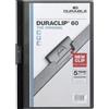 Durable Cartellina con clip Durable DURACLIP® A4 - dorso 6 mm - capacità 60 fogli nero - 220901