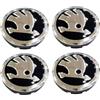 csncis Coprimozzo, coprimozzo, coprimozzo, logo adesivo, impermeabile, antipolvere, antiruggine, coprimozzo auto, compatibile con Skoda Fabia, Octavia, Superb