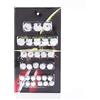Kuuleyn Tappo a vite per motocicletta, 30 pezzi 8-20mm Coperchio per tappo a vite per dado per motocicletta(Argento)