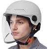 TYUKXJH Casco Mezzo Gatto Uomo | Casco Aperto | Cappello Retrò Aperto con Protezione Solare per ATV Scooter Motor Giovani Donne Adulti Bici Elettrica Motocross Corsa Esterno Guida