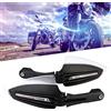 Kuuleyn Paramani + Indicatore di direzione, Paramani da Moto in Carbonio, 7/8 (22 mm) Paramani universali per Moto Indicatori di direzione a LED Protezione per indicatori DRL (Confezione da 2)