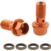 Asudaro Vite in Alluminio Tubo Olio Pompa Freno, Asudaro Vite in Alluminio Moto per Pompa Freno Moto Anteriore E Posteriore M10x1.25mm con Bullone Tubo Filettato per La Maggior Parte Dei Modelli di Auto
