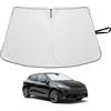 YEE PIN Parasole anteriore per Renault Clio V Clio 5 2019-2025, parasole 2 in 1, pieghevole, con borsa coprivolante, in fibra di raffreddamento, protezione UV