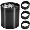 Niiyen Turbonatore a presa d'aria, Turbo a presa d'aria, Turbonatore a presa d'aria per auto Turbina a doppia ventola Caricabatterie super Gas Fuel Saver Turbo per la maggior parte dei veicoli(Nero)