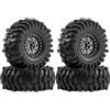 4 Pezzi Ruota con Cerchio Beadlock in Scala Cerchi Beadlock per Modellisti