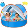 YOOHBERRYS Piscina Tenda da Spiaggia Pop Up 4 in1, Piscinetta Neonato Spiaggi...