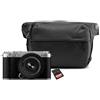 Fujifilm X-M5 + XC 15-45mm f/3.5-5.6 OIS PZ + Peak Design Everyday Sling V2 3L + SanDisk 64 GB argento"