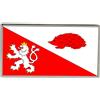Spilla A Piercing Bandiera Di Jihlava (Cecoslovacchia)