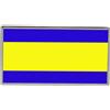 Spilla Risvolto Bandiera Debrecen (Ungheria) Badge Conchiglia Farfalla 23mm