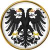 Cuscinetto Due Teste Aquila Distintivo di Lapel Pin