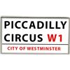 Spilla A Forma Di Rettangolo Con Insegna Stradale Di Piccadilly Circus