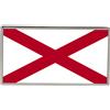 Alabama USA Spilla Da Risvolto Con Farfalla 23mm In Nickel E Resina