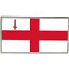 London (England) Spilla Da Risvolto Bandierina Pin Con Badge Farfalla 23mm
