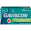 RECKITT BENCKISER H.(IT.) SpA Gaviscon 250 Mg + 133,5 Mg Compresse Masticabili Gusto Menta 24 Compresse