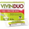 A.MENARINI IND.FARM.RIUN.Srl Vivinduo Febbre e Congestione Nasale 500mg + 60mg 10 Bustine