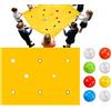 Generico Gioco di Team Building Telo con Fori - Tappeto in Poliestere 78.74x57.09 Pollici con 8 Palline | Giochi di Team per Lavoro | Attività di Gruppo Adulti e Bambini, Esterno e Spiaggia