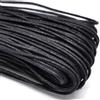 Jewellery Findings Cordicella per gioielli per la creazione di bracciali e collane, 10 m x 2,5 mm, Cotone, Black, 5 m