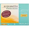 Honsell Fabriano Artistico Acquarello Watercolour, bianco naturale, grana fine pressata, 31 x 41 cm, 20 fogli da 300 g/m², cartone per acquerello di alta qualità, blocco incollato su 4 lati, vegano