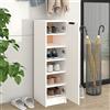 Tidyard Scarpiera Armadio per scarpe Ripiano per scarpe Cassettiera Portascarpe Contenitore per scarpe Scaffale Truciolato Bianco 30x35x100 cm