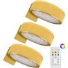 Generic Lampada da parete a batteria con telecomando, illuminazione d'immagine | Luce LED dimmerabile per , cornice fotografica, pittura, illuminazione galleria, soggiorno, ufficio, lampada da parete