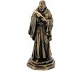 SHALOM - Statua San Pio In Resina Bronzata. Altezza 11 Cm