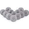 Ajuny Set 12 Pomelli Ceramica Bianco Grigio per Cassetti e Mobili Vintage