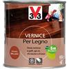 V33 Vernice per Legno Mogano Brillante 0,5L
