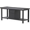 SOGI Banco da lavoro SOGI X3N_115A - 2 m - piano in acciaio - armadio con anta e cassetto